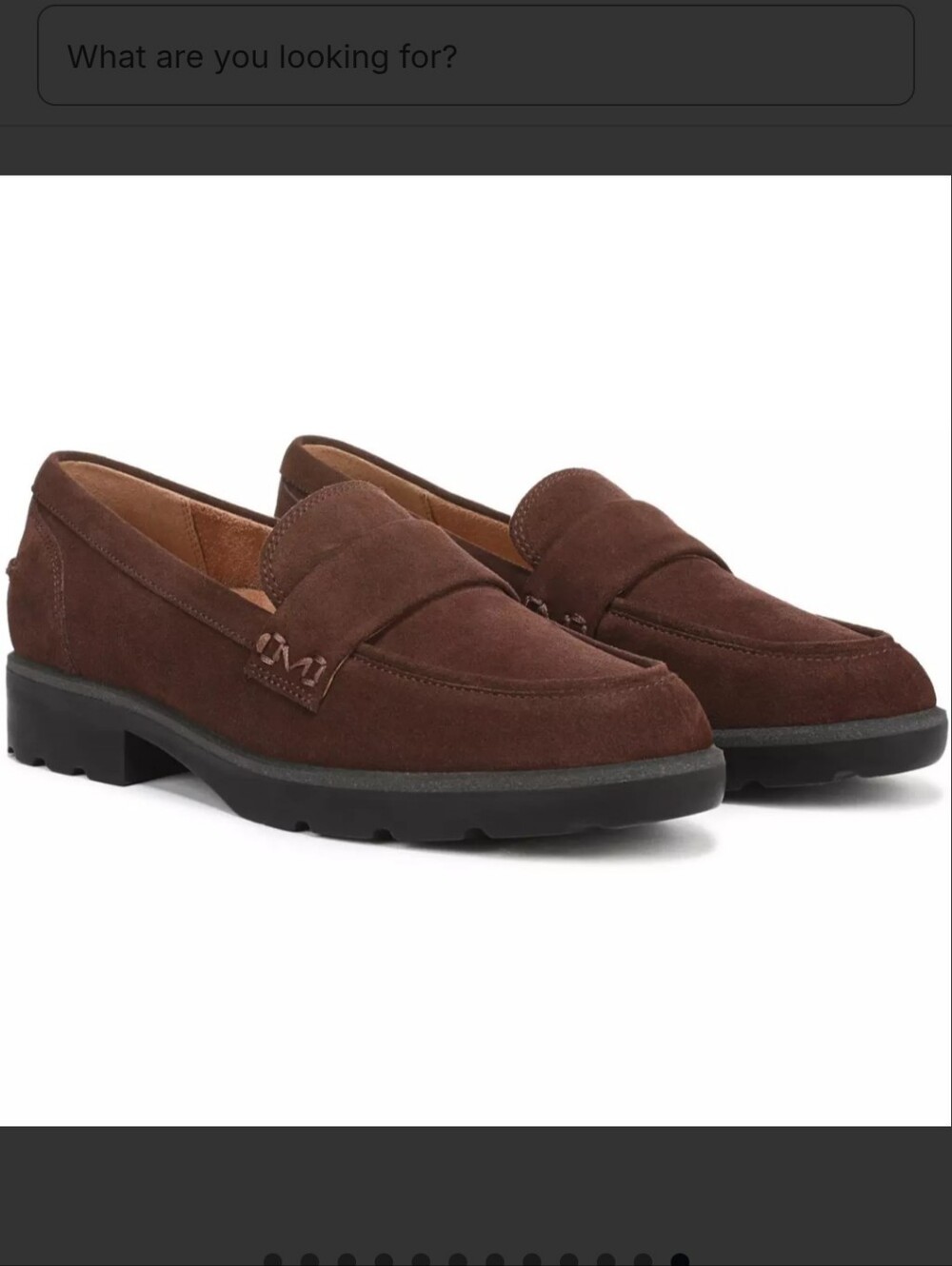 New Vionic Cleo Women's Coffee Suede Brown Loafers, Size 7